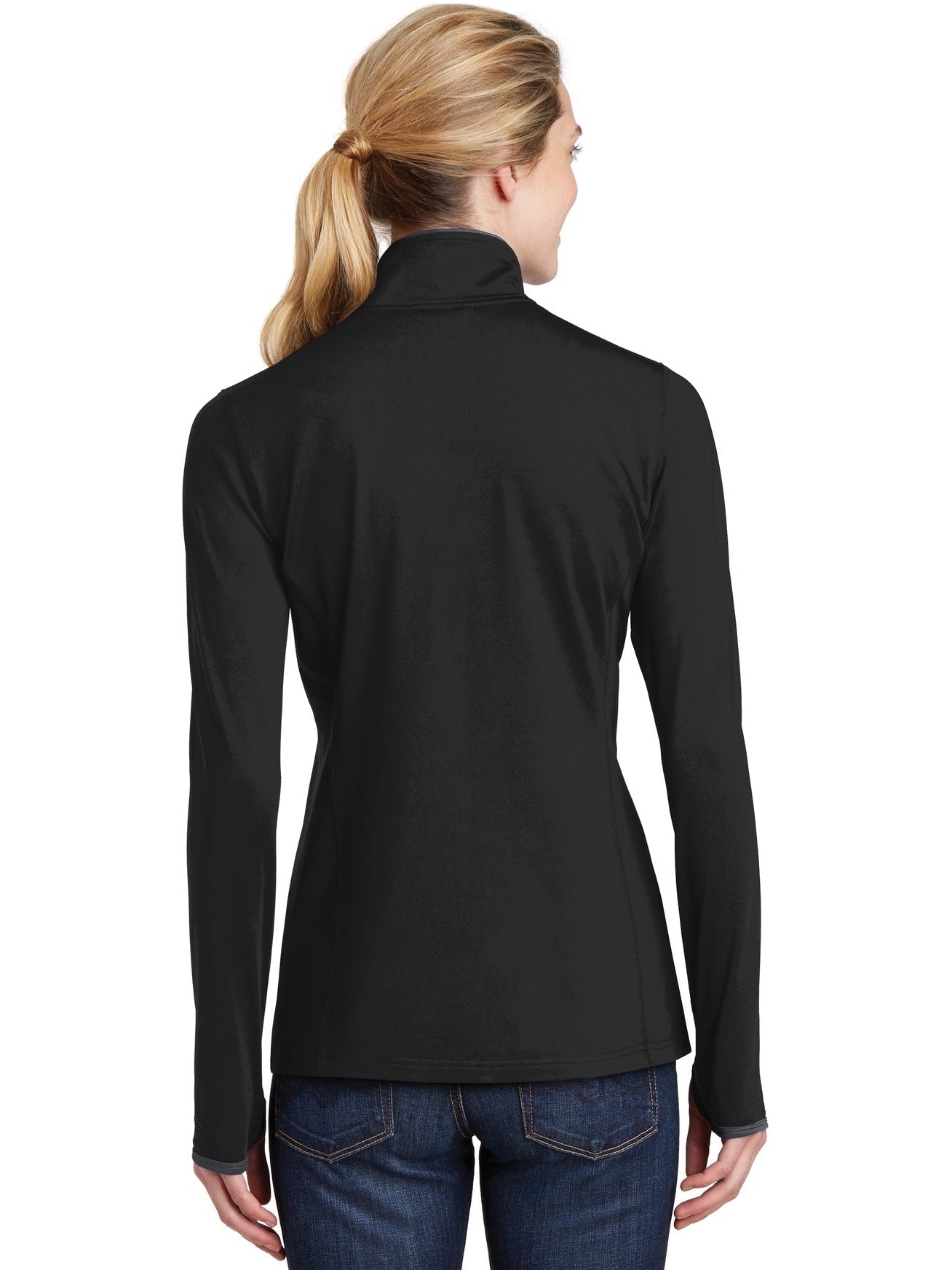 Sport-Tek Ladies Sport-Wick Stretch Contrast Full-Zip Jacket