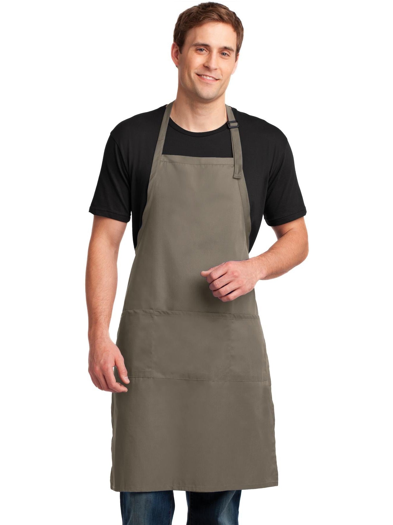 Port Authority Easy Care Extra Long Bib Apron With Stain Release