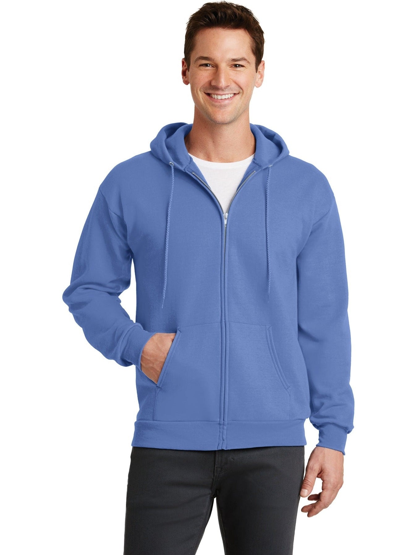 Port & Company Core Fleece Full-Zip Hooded Sweatshirt