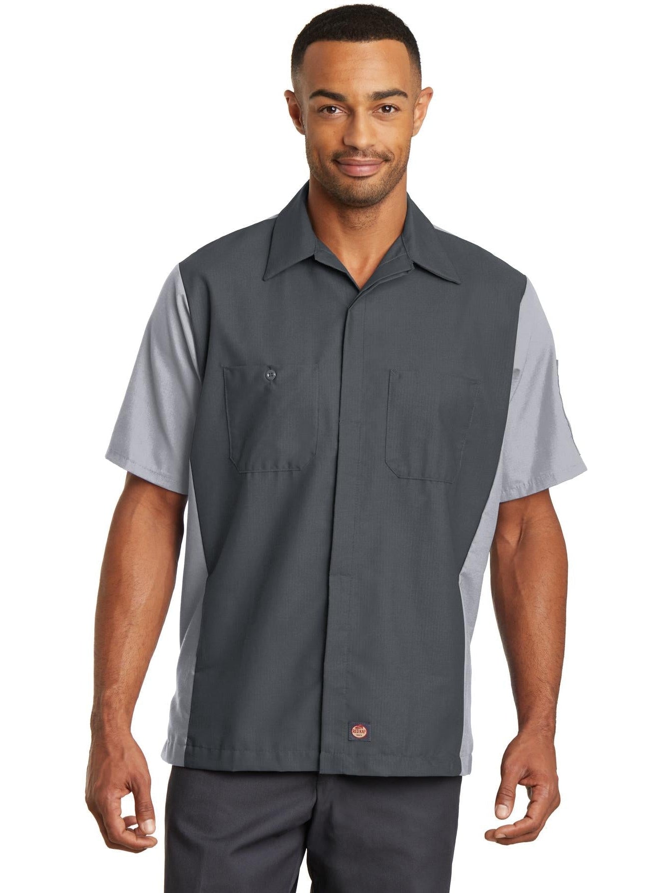 Red KapShort Sleeve Ripstop Crew Shirt