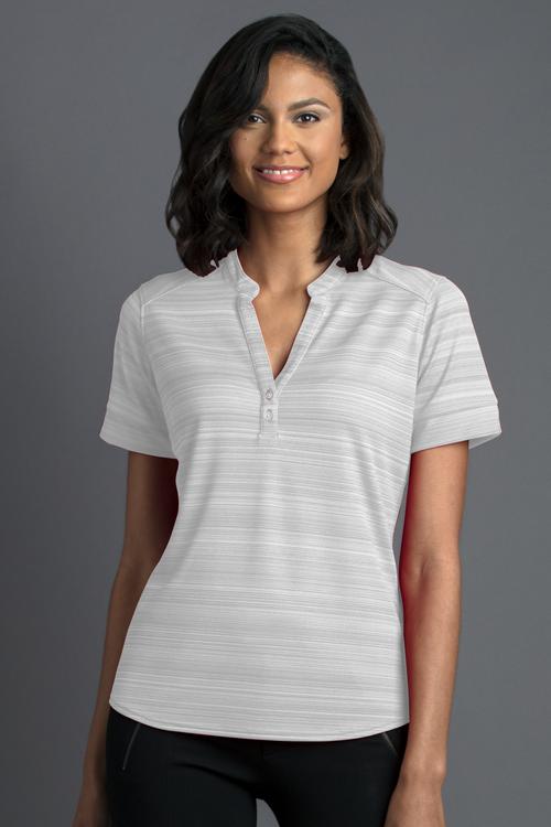 Vansport Ladies Strata Textured Henley