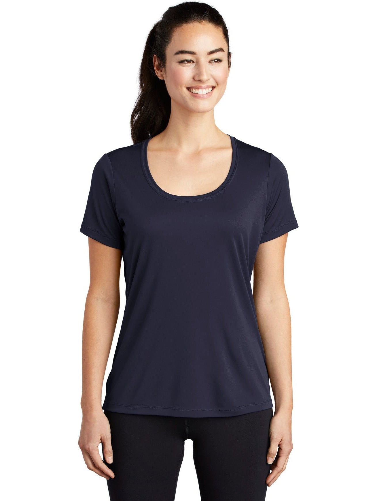 Sport-Tek Ladies Posi-Uv Pro Scoop Neck Tee