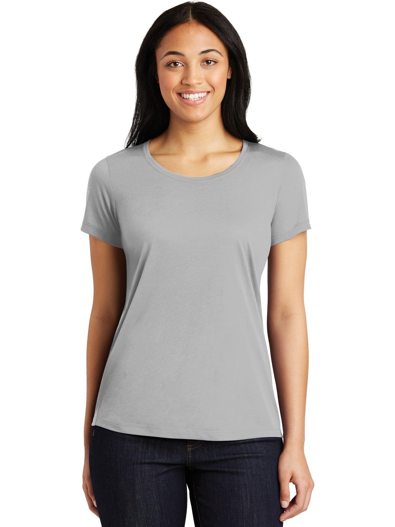 Sport-Tek Ladies Posicharge Competitor Cotton Touch Scoop Neck Tee