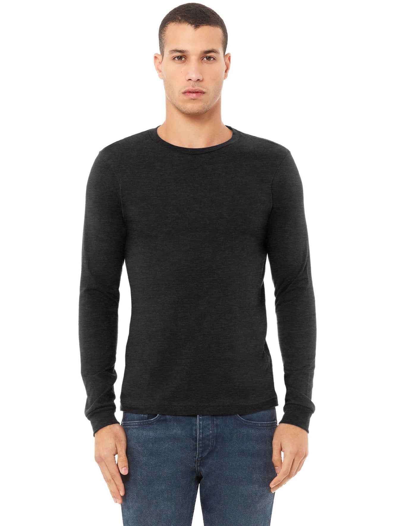 Bella+Canvas Unisex Heather CVC Long Sleeve Tee