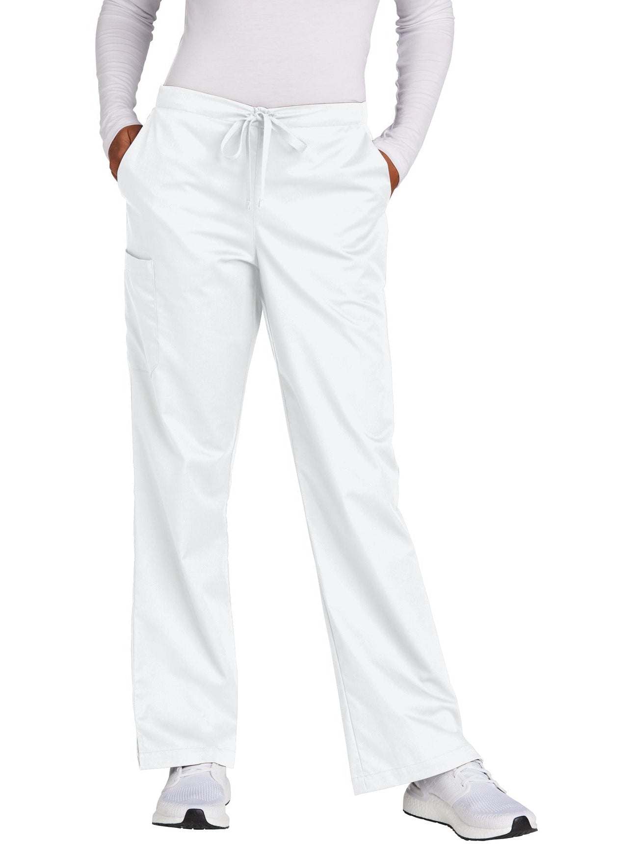 WonderWink Ladies Petite WorkFlex Flare Leg Cargo Pant - SOLD BLANK