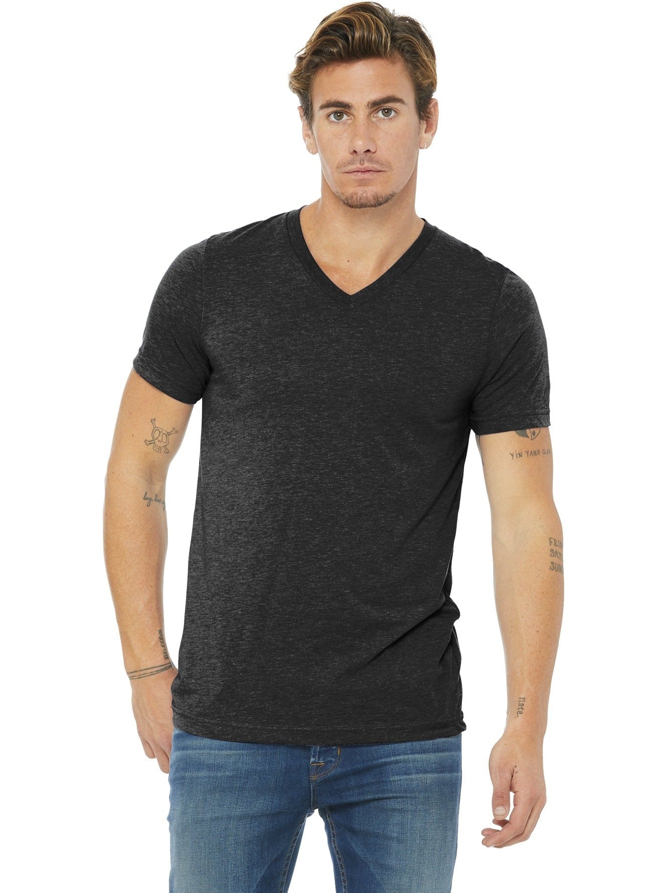 Bella+Canvas Unisex Triblend Short Sleeve V-Neck Tee