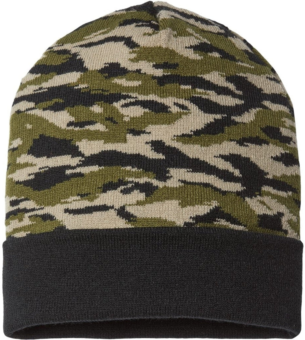 Cap America USA-Made Camo Cuffed Beanie