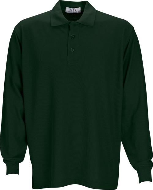 Vantage Long Sleeve Soft-Blend Double-Tuck Pique Polo