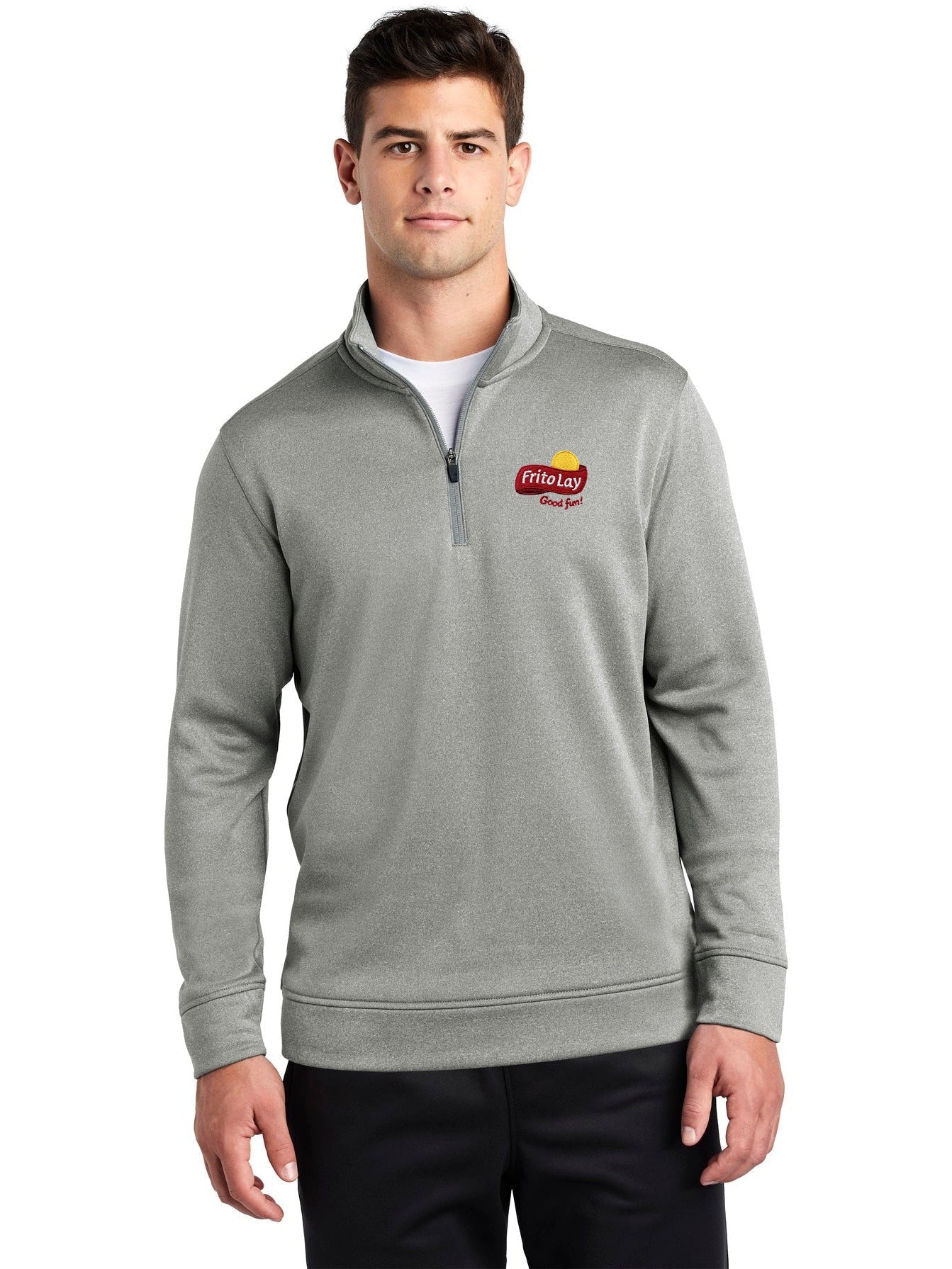 Sport-Tek Posicharge Sport-Wick Heather Fleece 1/4-Zip Pullover