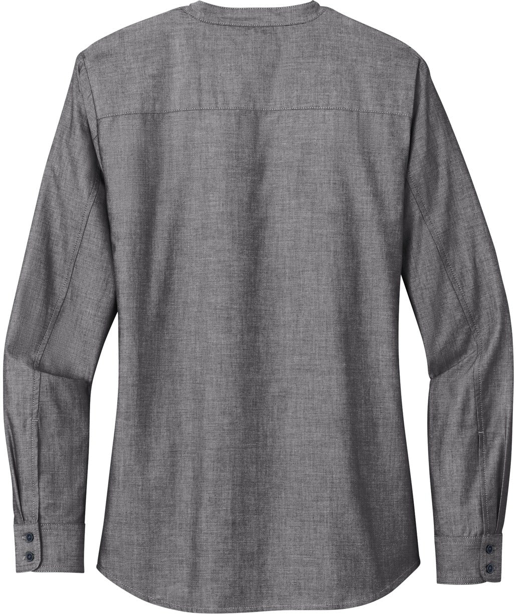 Port Authority LadiesLong Sleeve Chambray Easy Care Shirt