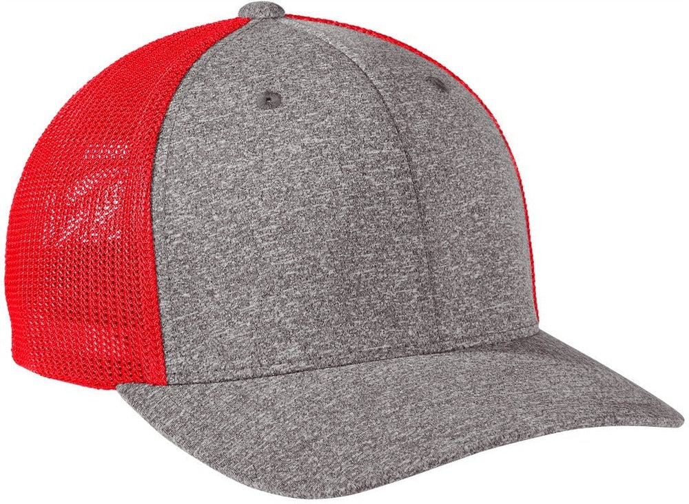 Port Authority Flexfit Melange Mesh Back Trucker Cap