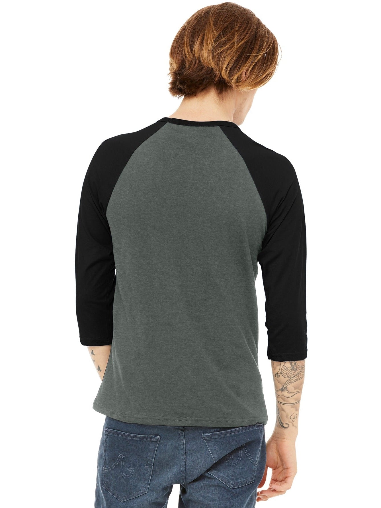 Bella+Canvas3/4-Sleeve Baseball Tee