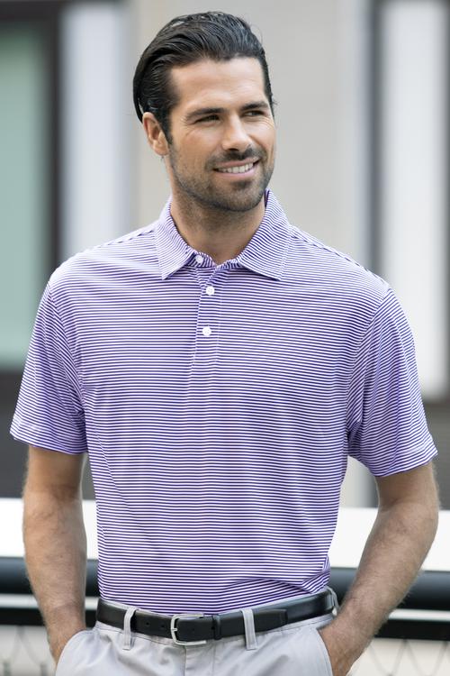 Vansport Pro Tonal Micro-Stripe Polo