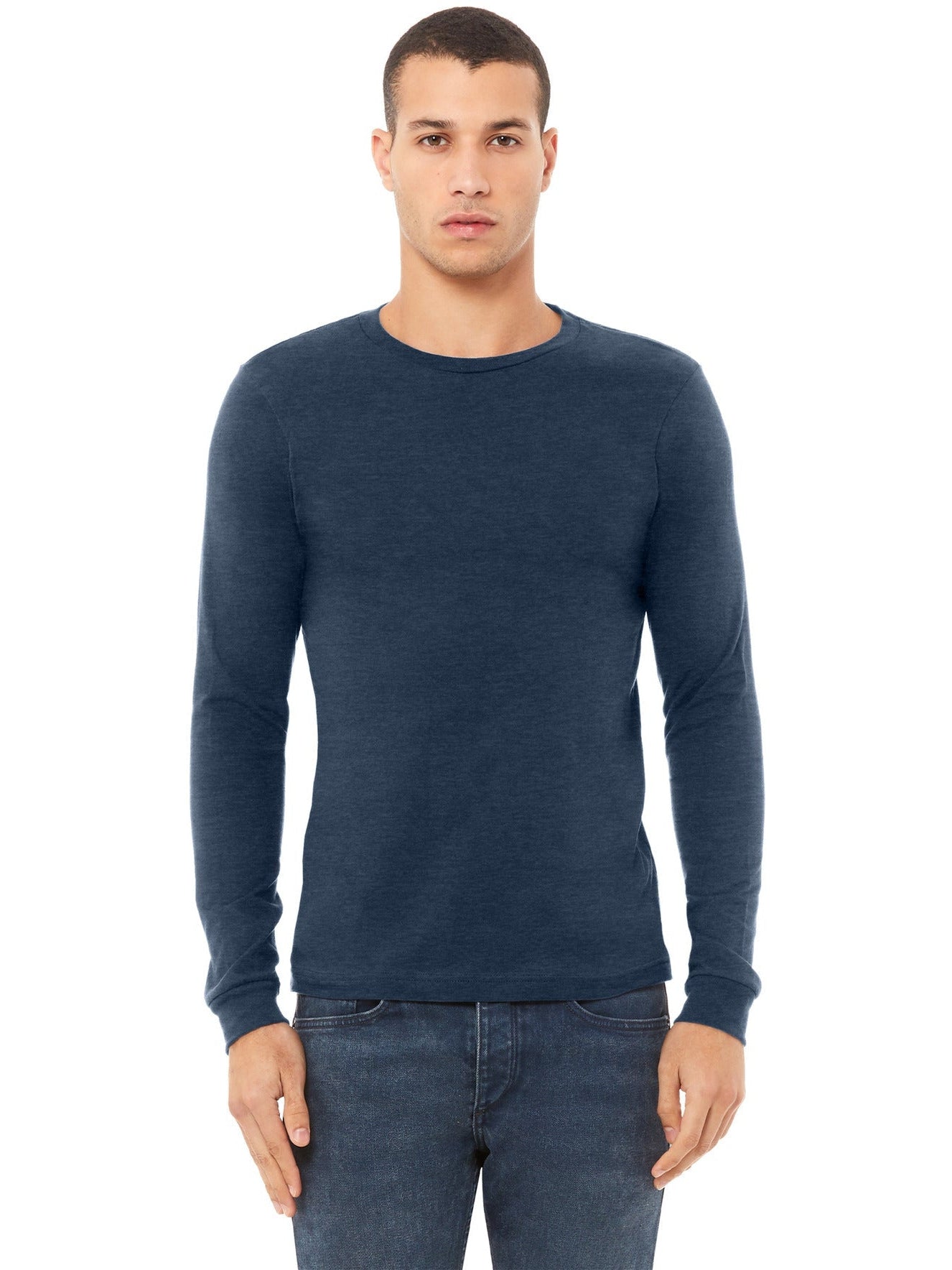 Bella+Canvas Unisex Heather CVC Long Sleeve Tee