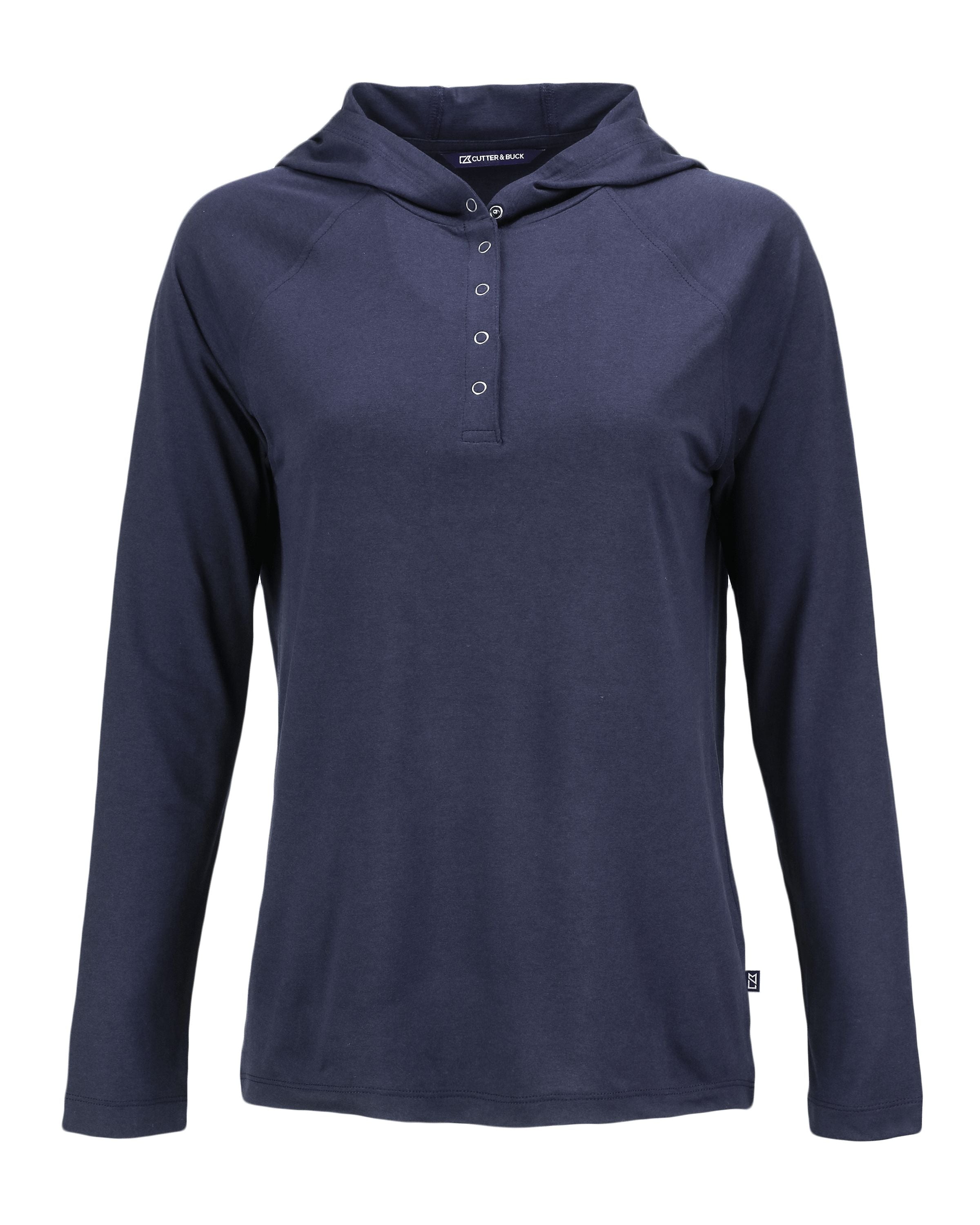 OUTLET-Cutter & Buck Coastline Epic Comfort Eco Recycled Ladies Hooded Shirt