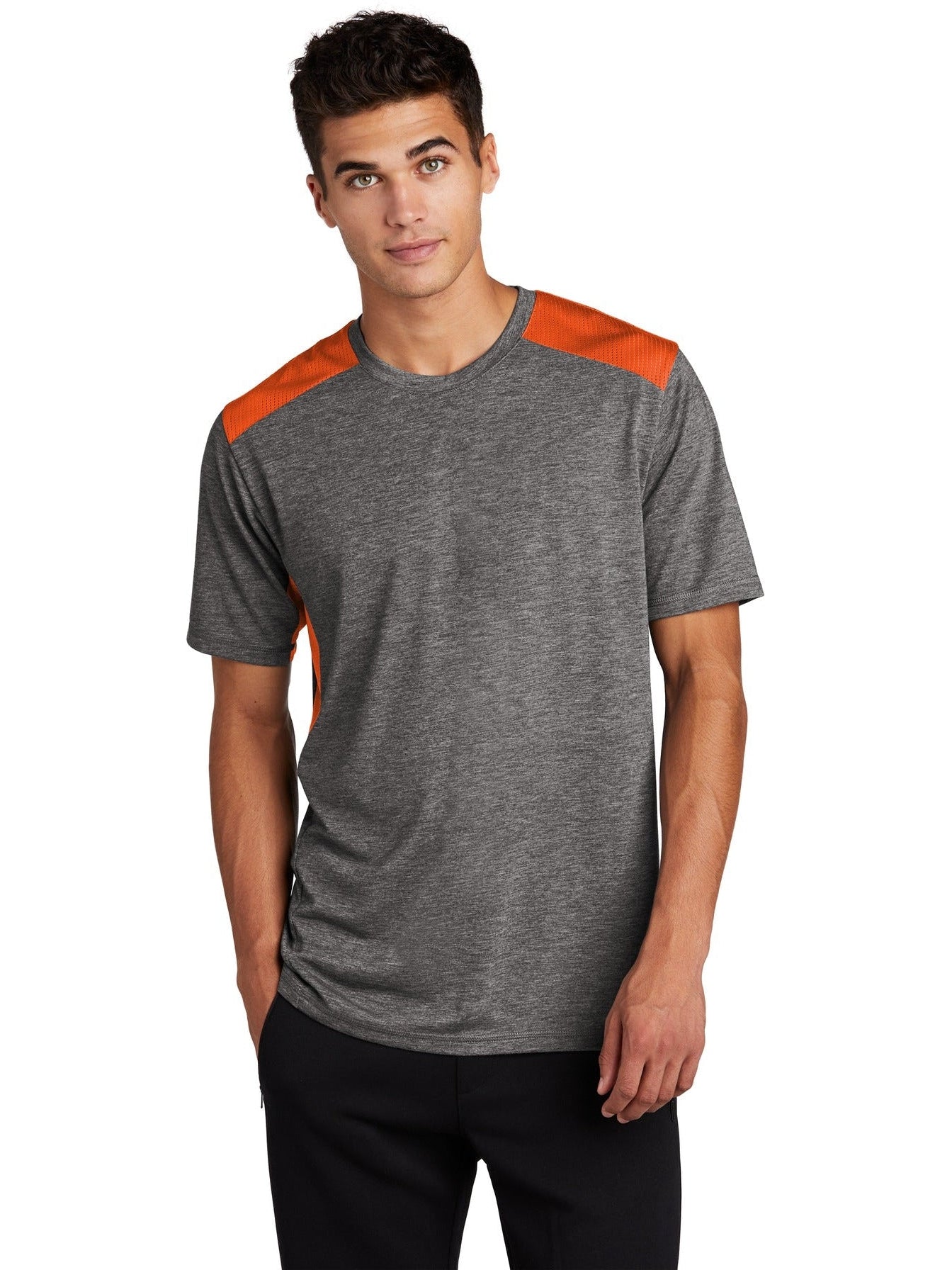 Sport-Tek Posicharge Tri-Blend Wicking Draft Tee