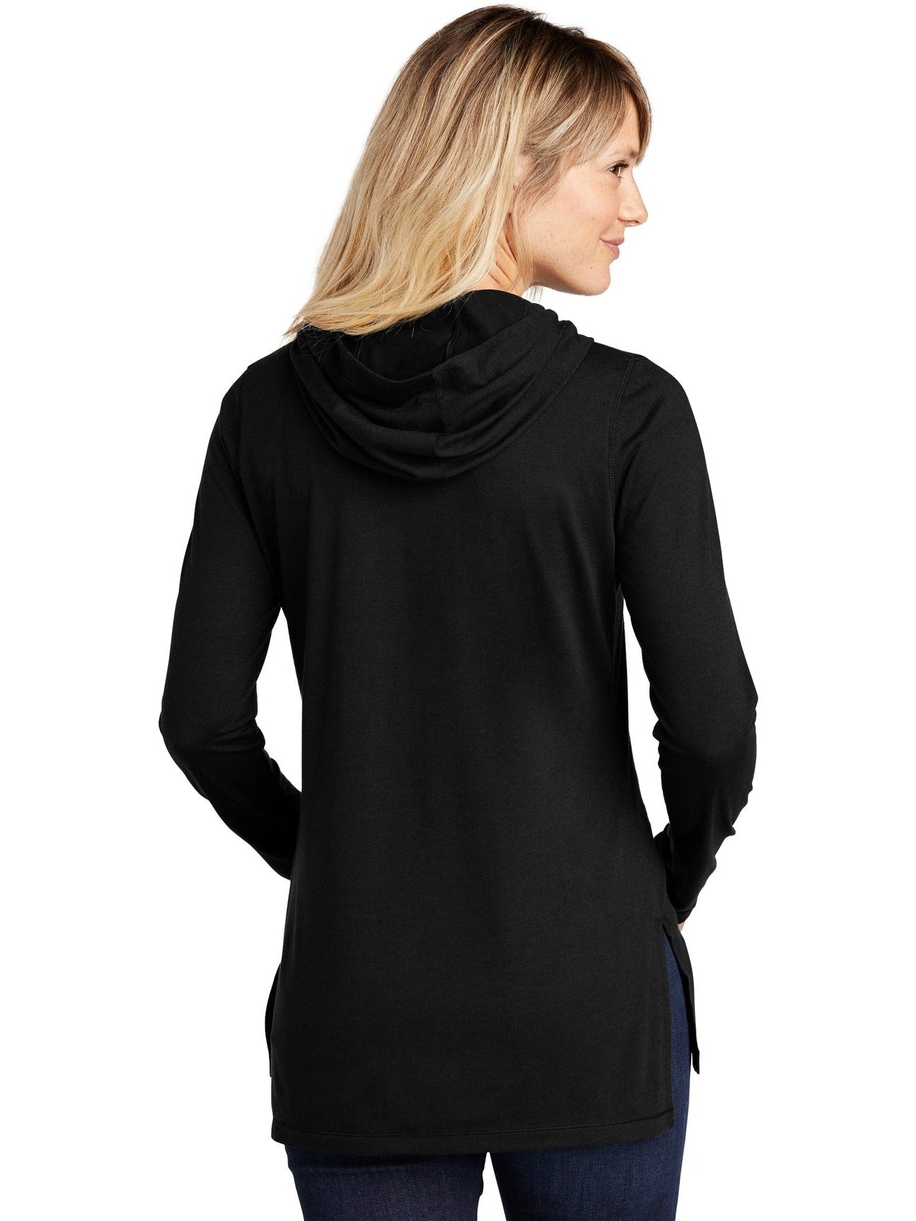 OUTLET-Sport-Tek Ladies Tri-Blend Wicking Long Sleeve Hoodie