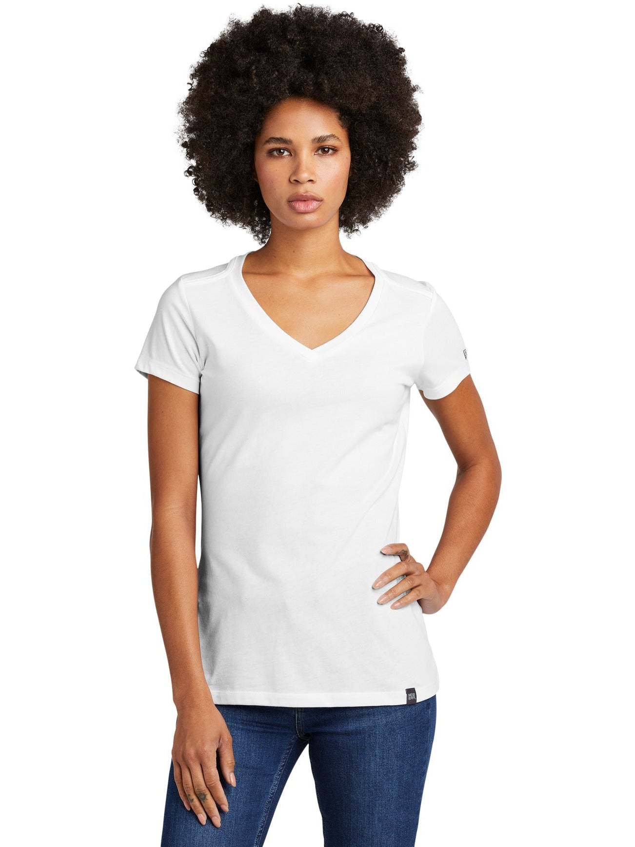 New EraLadies Heritage Blend V-Neck Tee