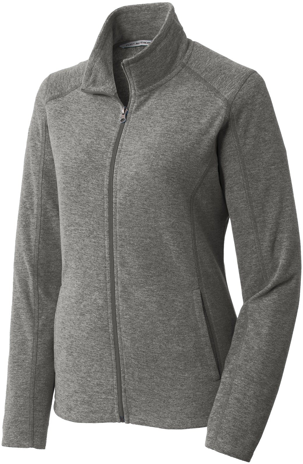 Port Authority Ladies Heather Microfleece Full-Zip Jacket