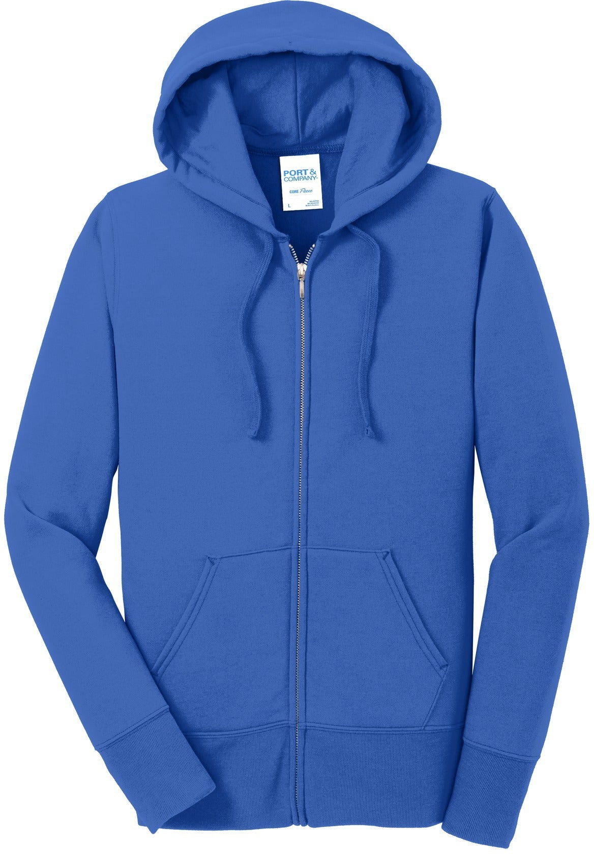 Port & Company Ladies Core Fleece Full-Zip Hooded Sweatshirt