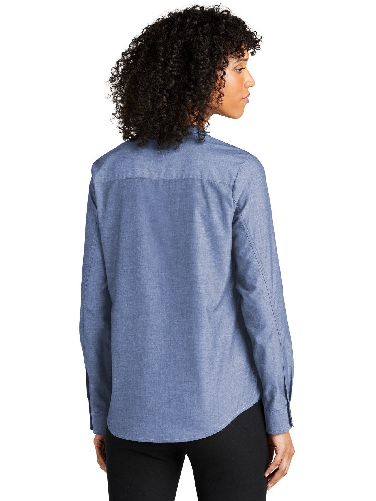 Port Authority Ladies Long Sleeve Chambray Easy Care Shirt