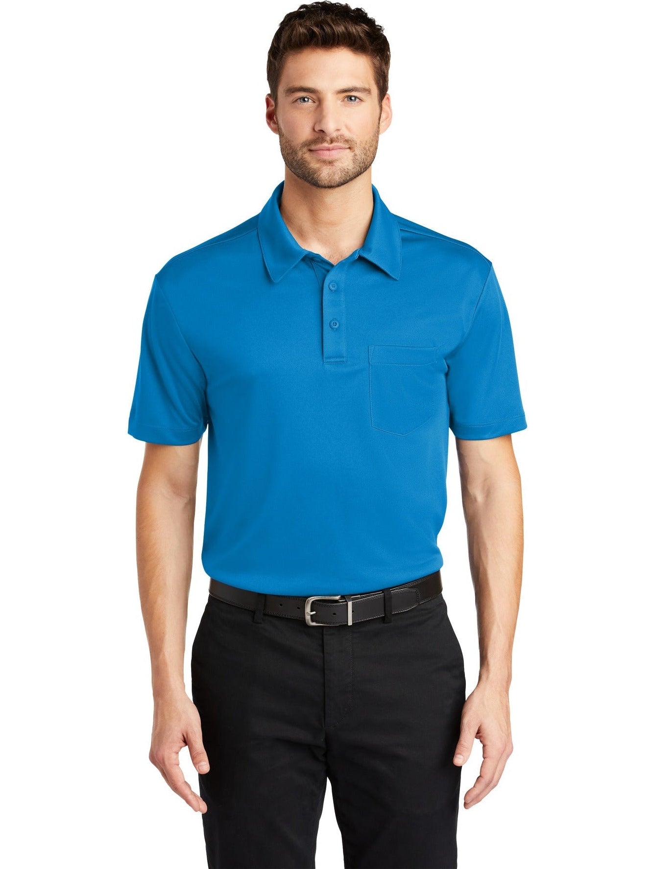 Port Authority Silk Touch Performance Pocket Polo