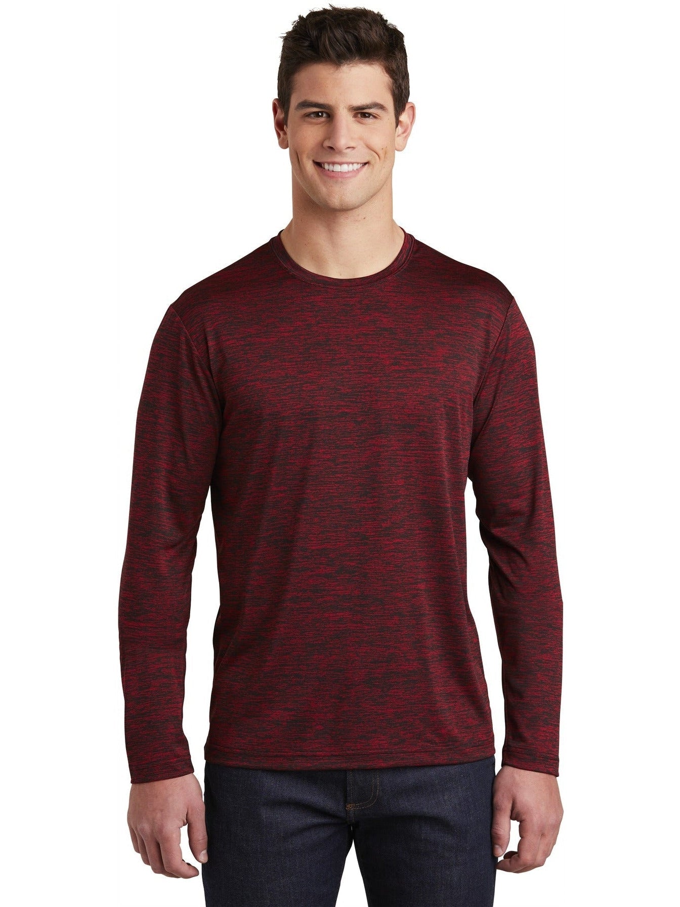 Sport-Tek Posicharge Long Sleeve Electric Heather Tee