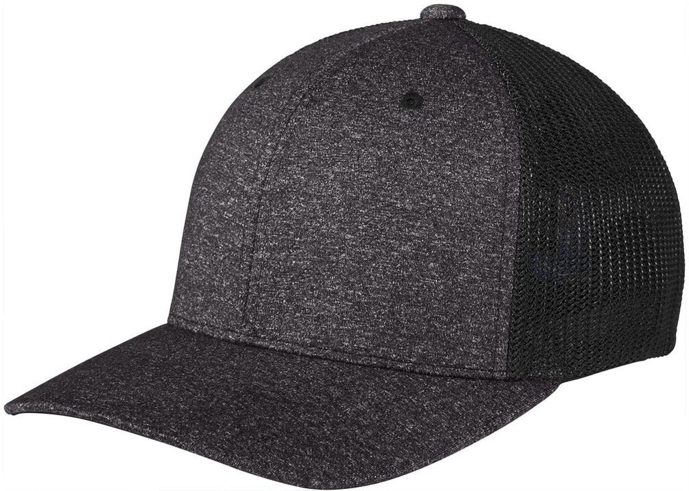 Port Authority Flexfit Melange Mesh Back Trucker Cap