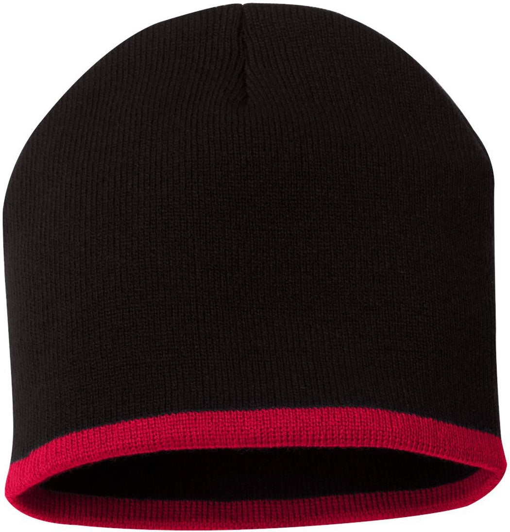 Sportsman 8 Bottom-Striped Knit Beanie