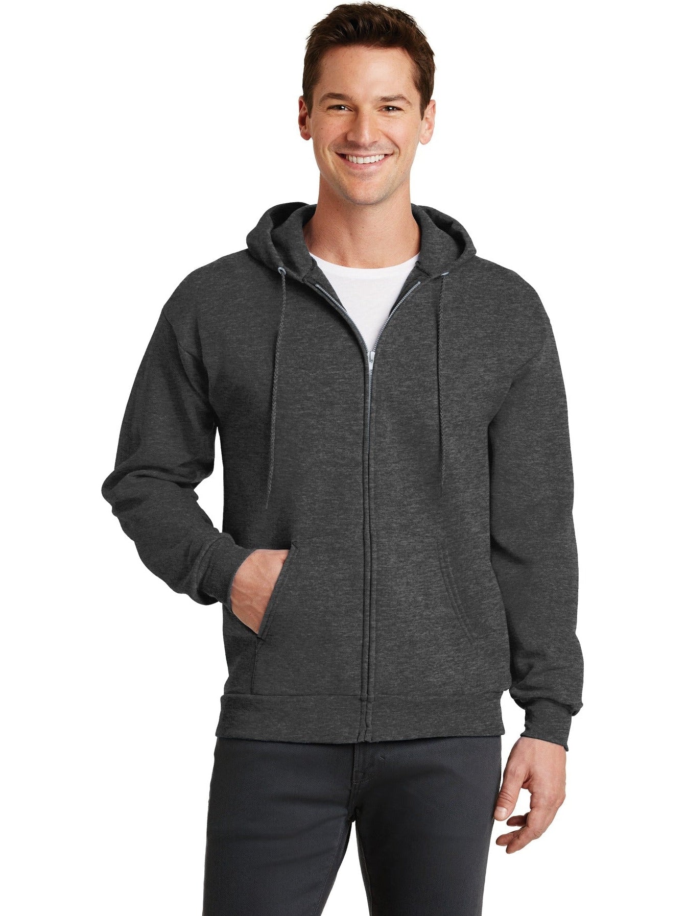 Port & Company Core Fleece Full-Zip Hooded Sweatshirt