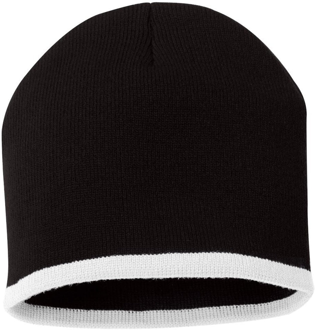 Sportsman 8 Bottom-Striped Knit Beanie