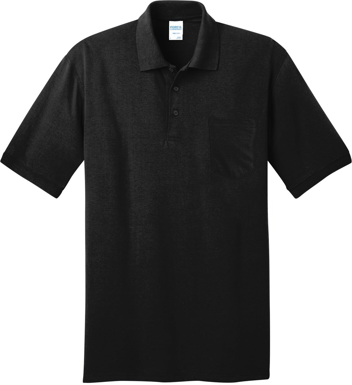 OUTLET-Port & CompanyCore Blend Jersey Knit Pocket Polo