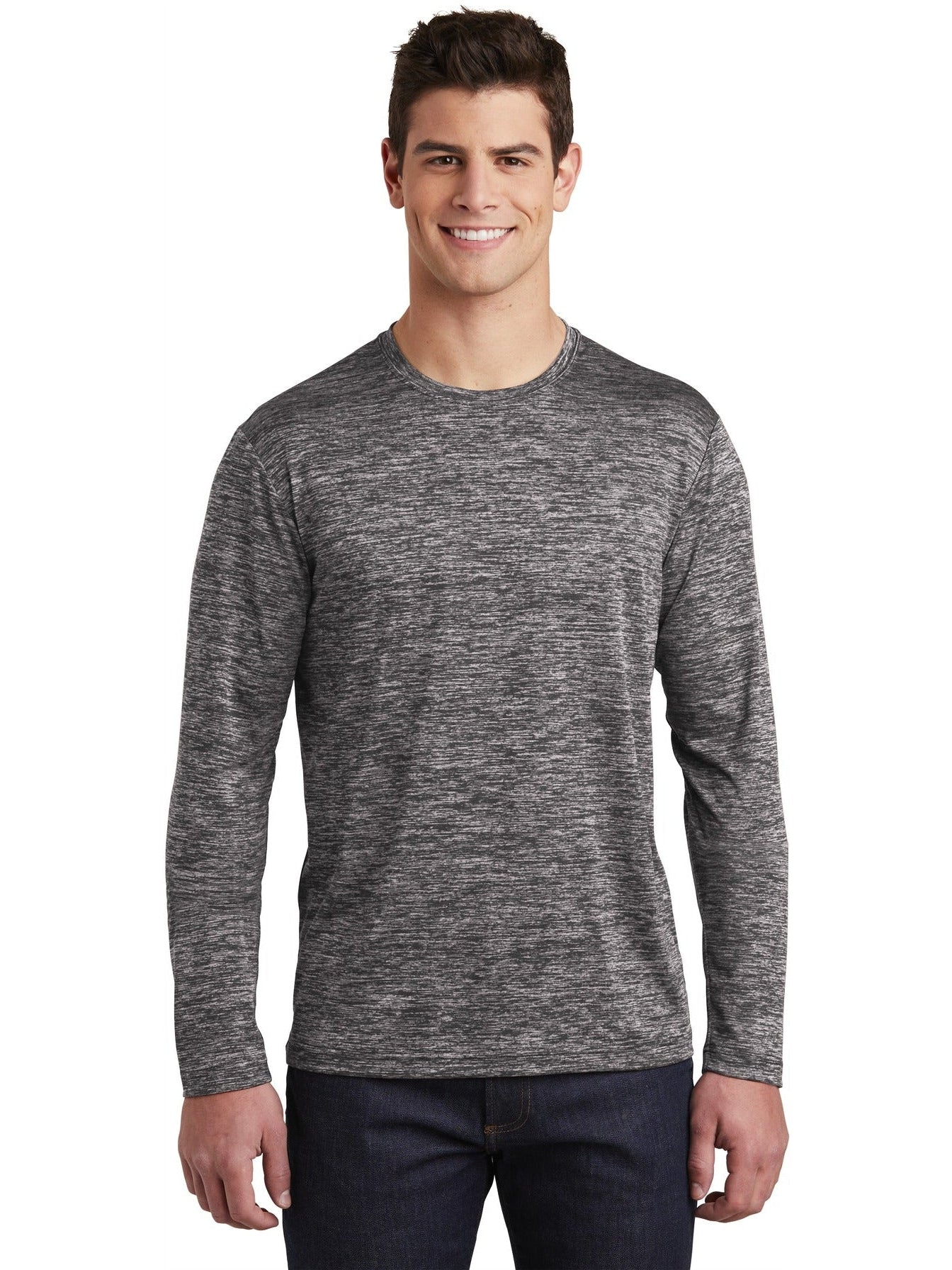 Sport-Tek Posicharge Long Sleeve Electric Heather Tee