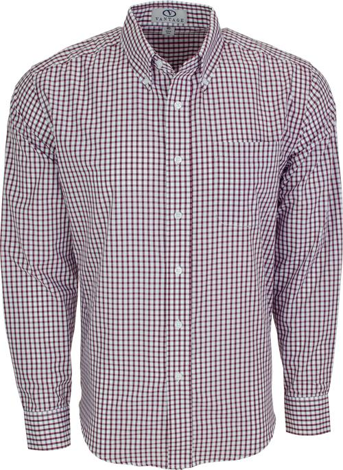 Vantage Easy-Care Gingham Check Shirt