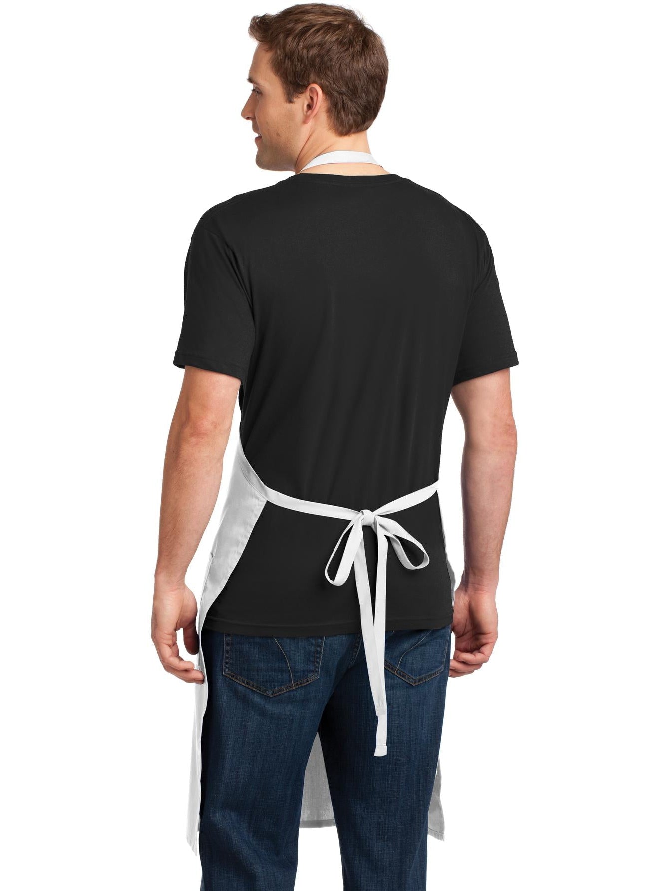 Port Authority Easy Care Extra Long Bib Apron With Stain Release