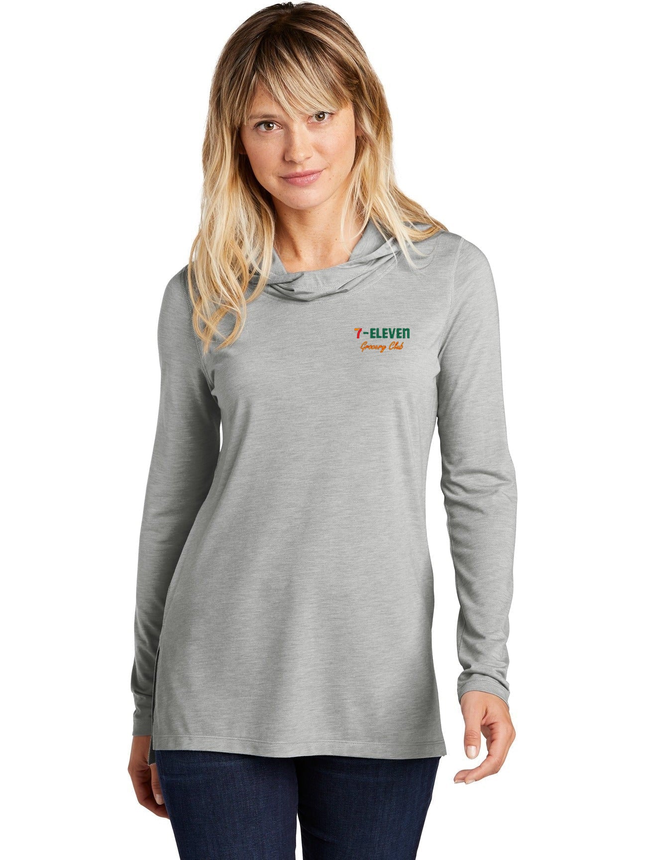 OUTLET-Sport-Tek Ladies Tri-Blend Wicking Long Sleeve Hoodie