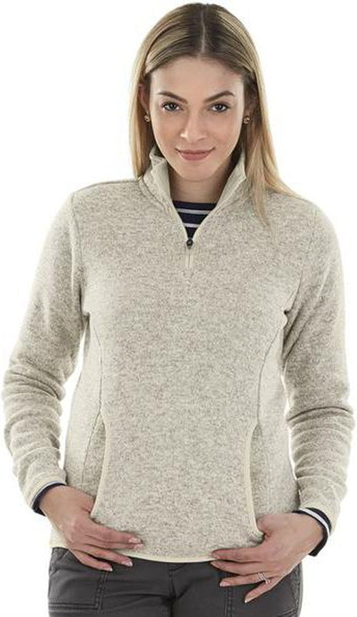 Charles River Ladies Heathered Fleece Pullover