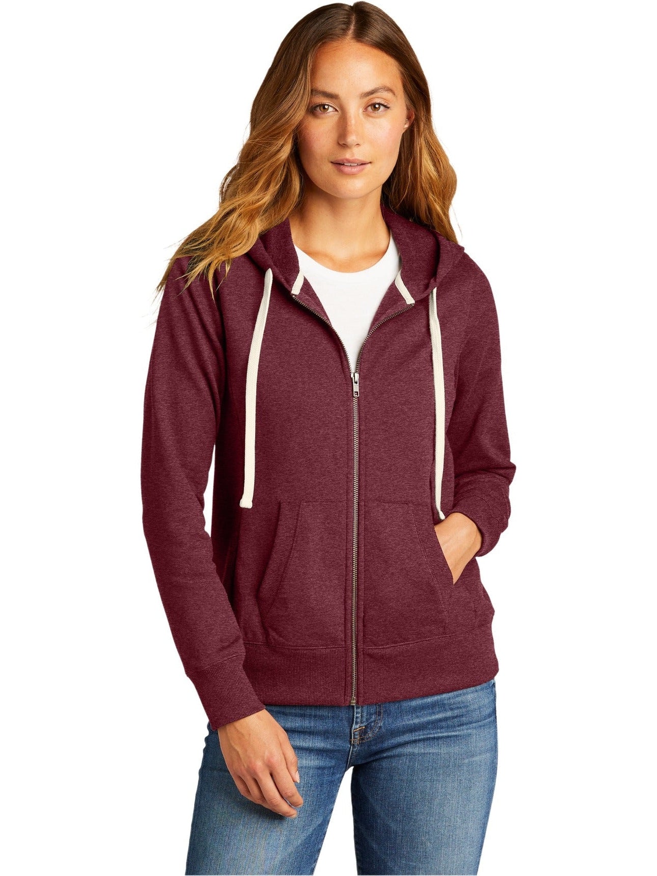 DistrictLadies Re-FleeceFull-Zip Hoodie