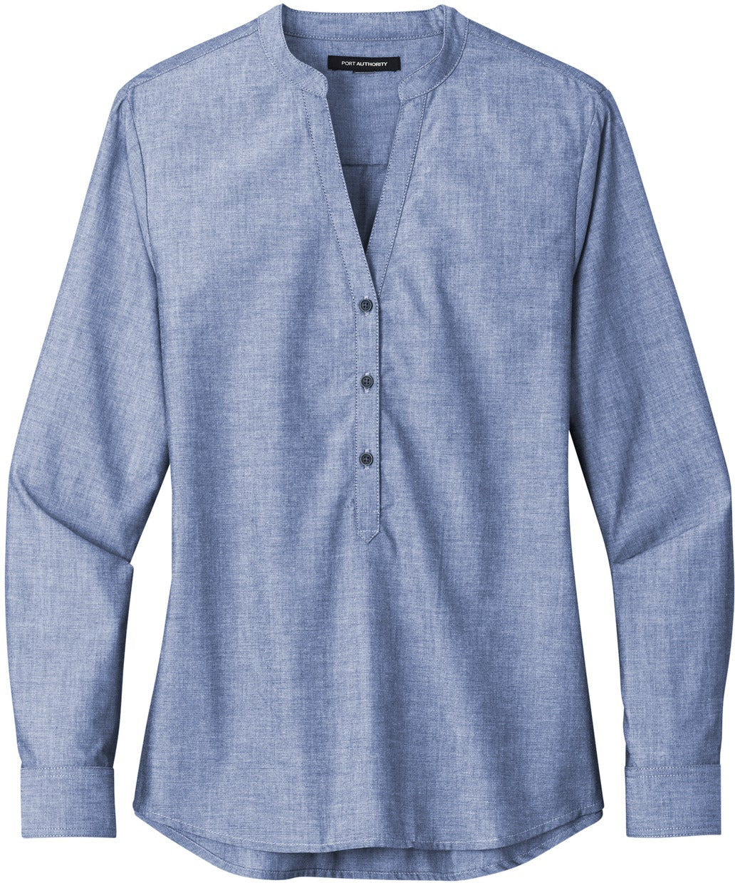 Port Authority LadiesLong Sleeve Chambray Easy Care Shirt