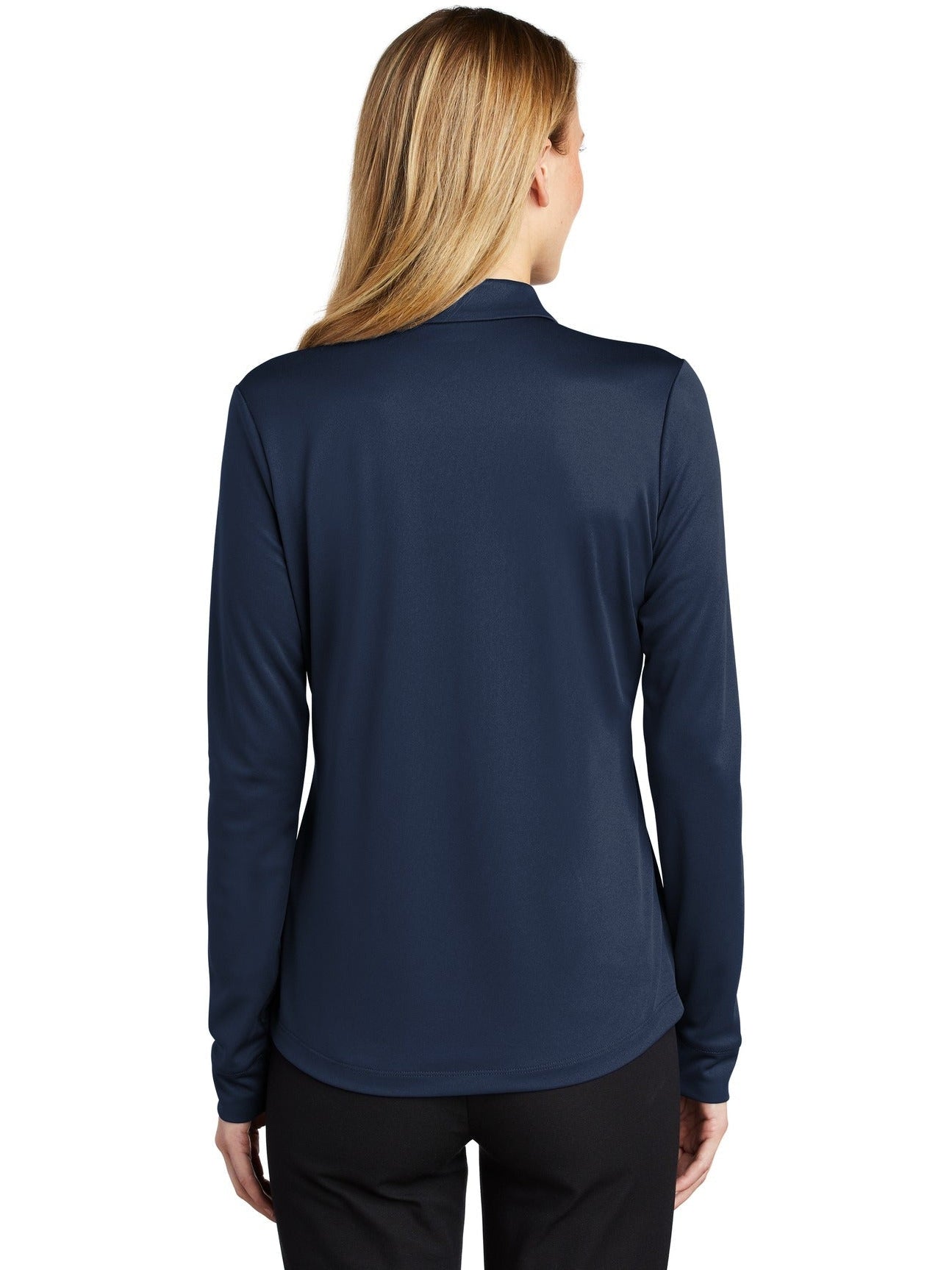 OUTLET-Port AuthorityLadies Silk Touch Performance Long Sleeve Polo