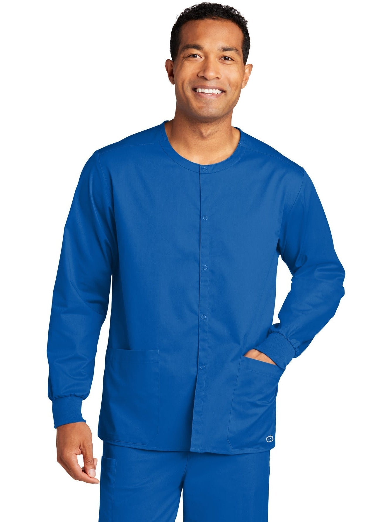 WonderWink Unisex WorkFlex Snap-Front Scrub Jacket