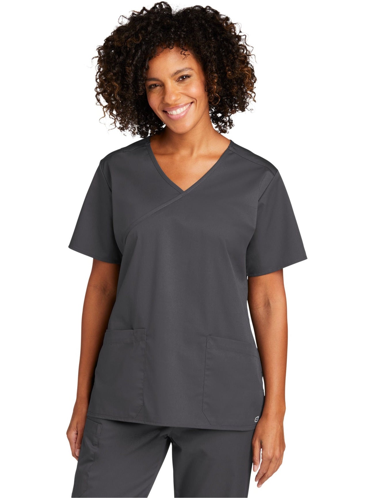 WonderWink Ladies WorkFlex Mock Wrap Top