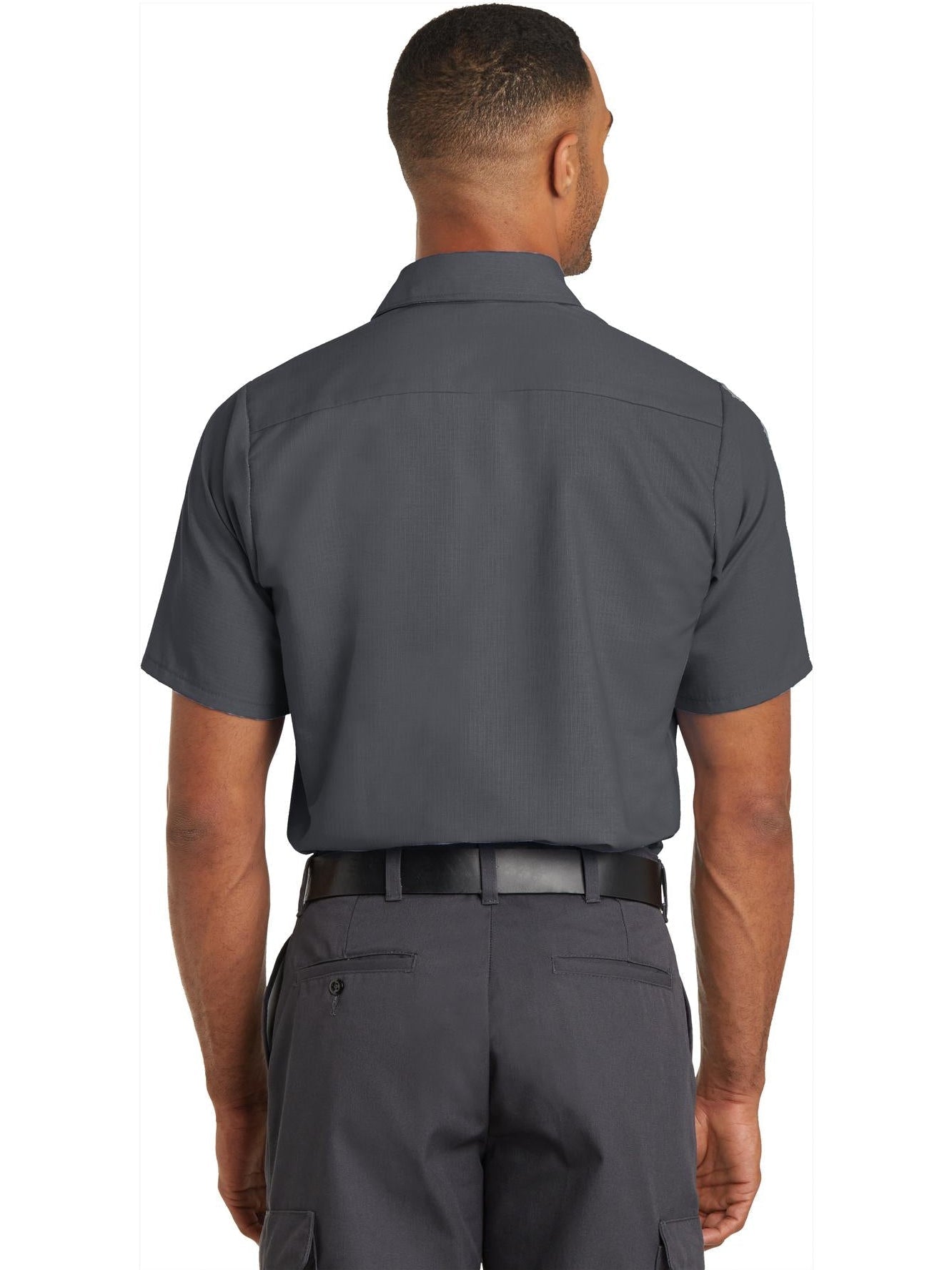 Red KapShort Sleeve Solid Ripstop Shirt