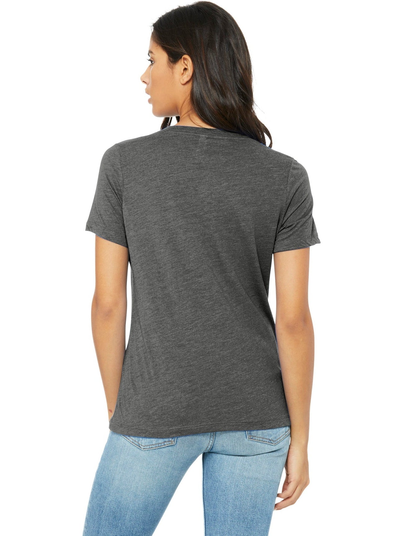 Bella+Canvas Ladies Relaxed Triblend V-Neck Tee