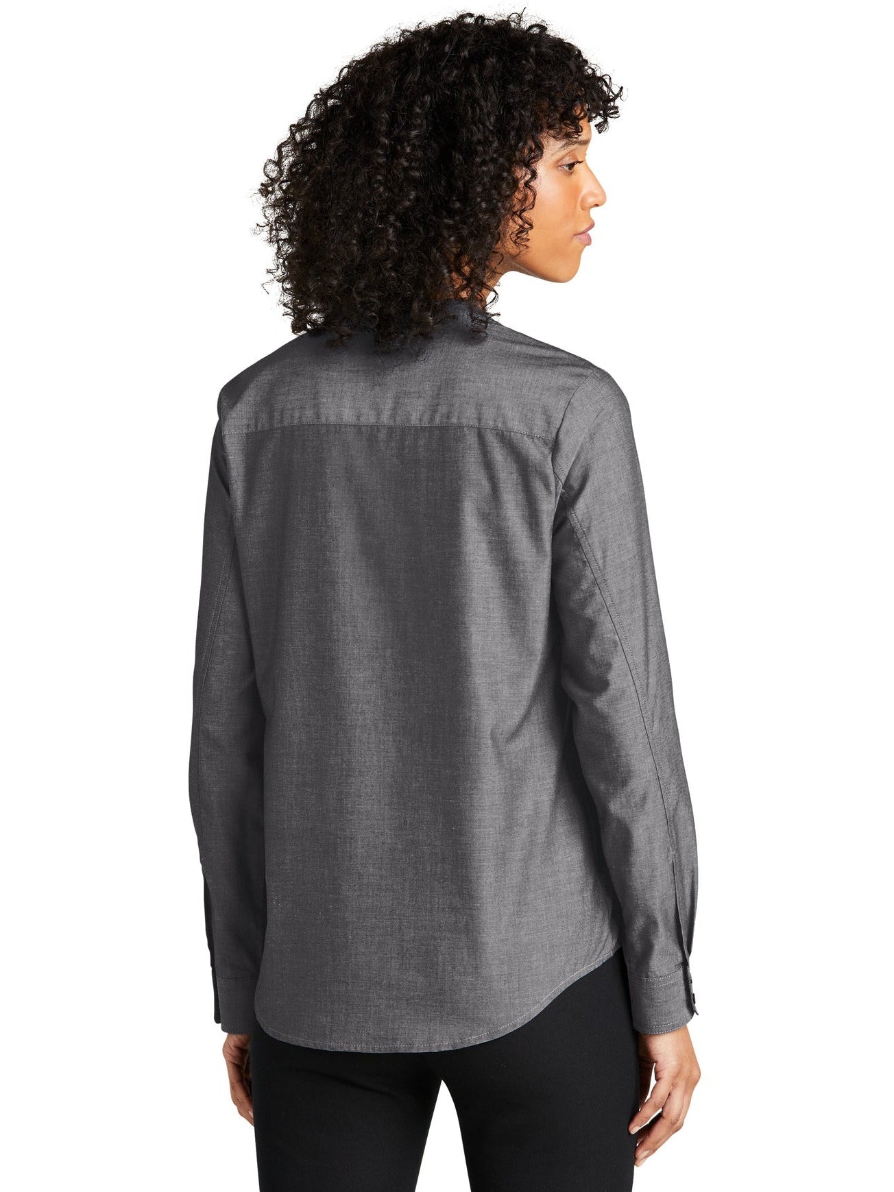 Port Authority LadiesLong Sleeve Chambray Easy Care Shirt