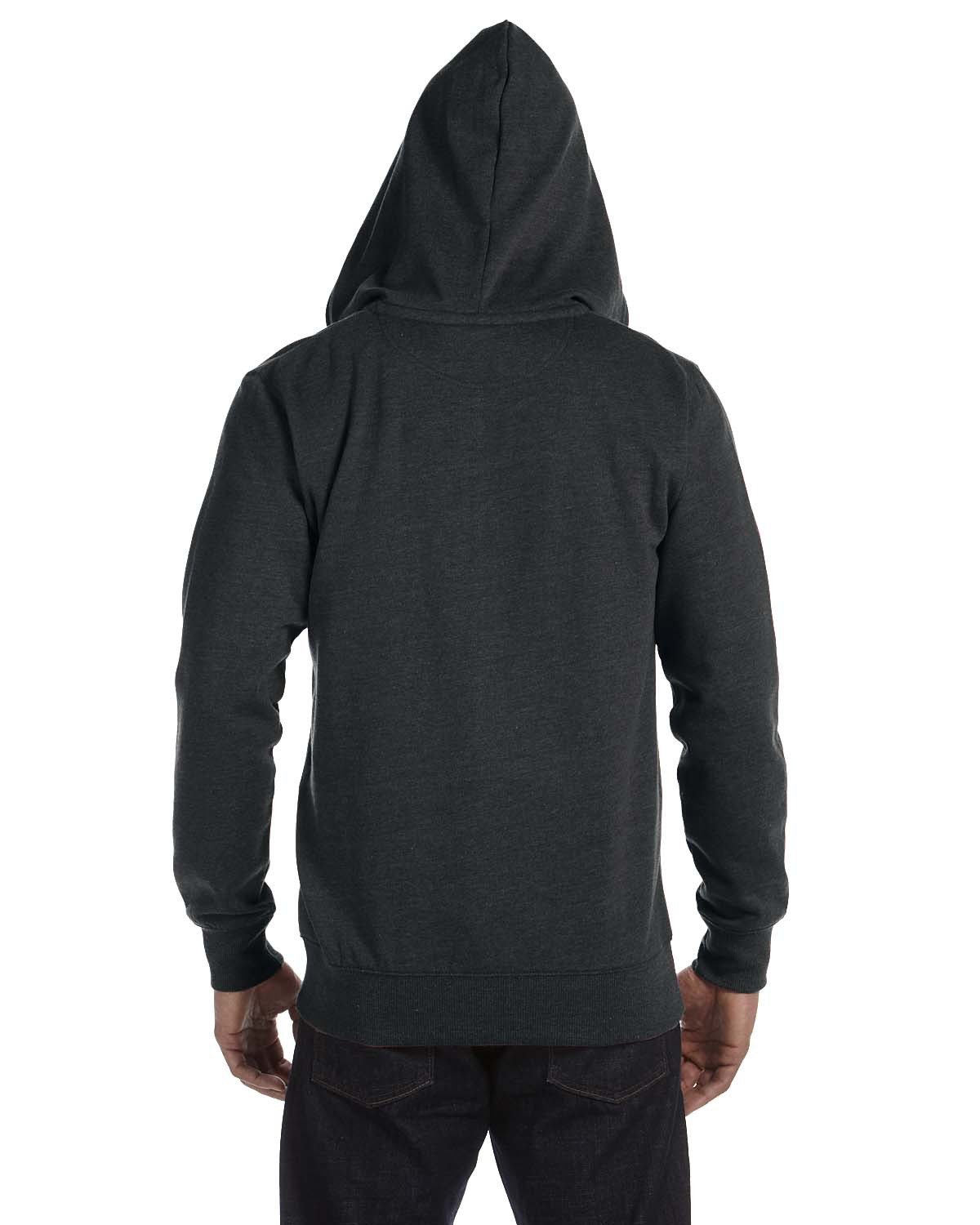 econscious 7 oz. Organic/Recycled Heathered Full-Zip Hood