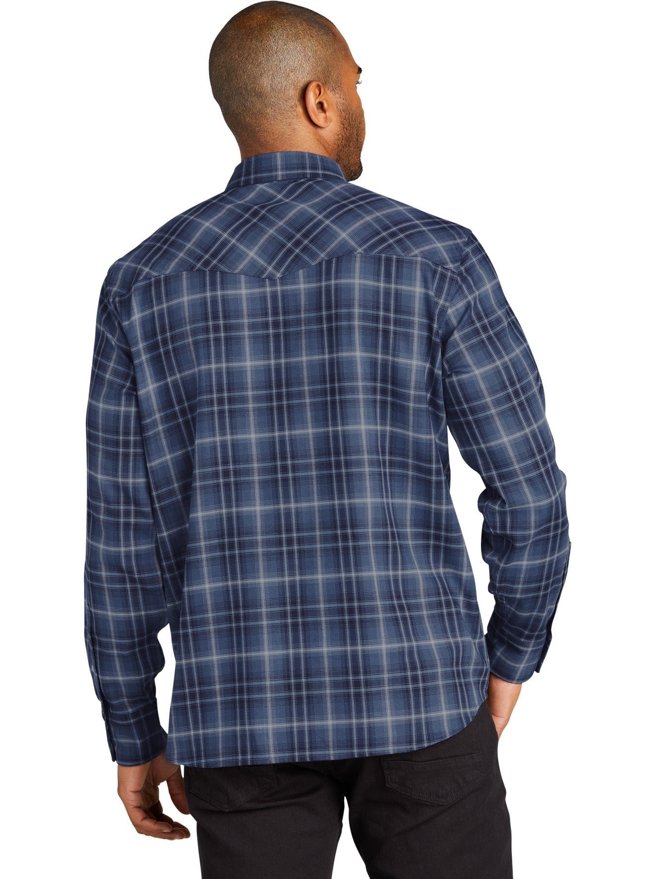 Port AuthorityLong Sleeve Ombre Plaid Shirt