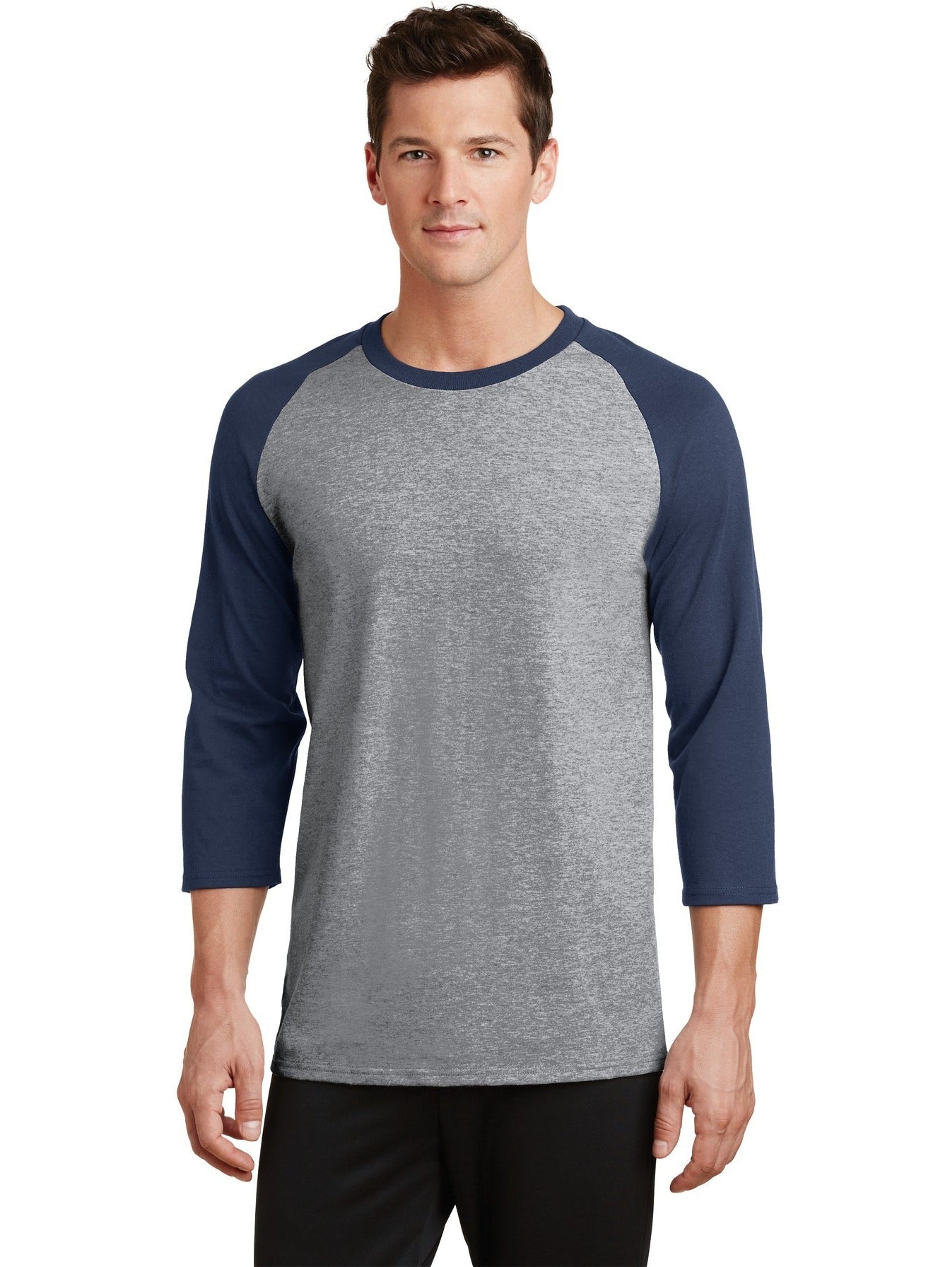 Port & Company Core Blend 3/4-Sleeve Raglan Tee