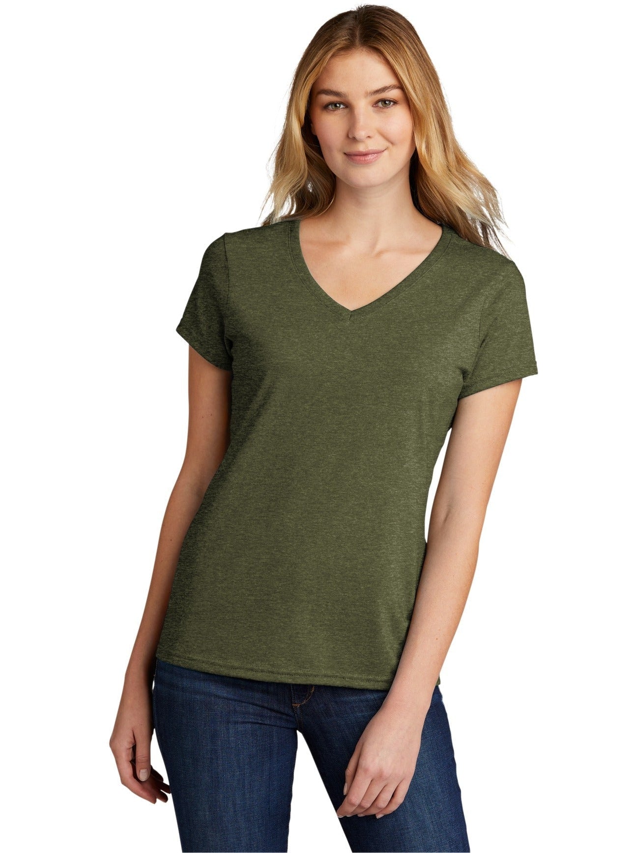 Port & Company Ladies Tri-Blend V-Neck Tee