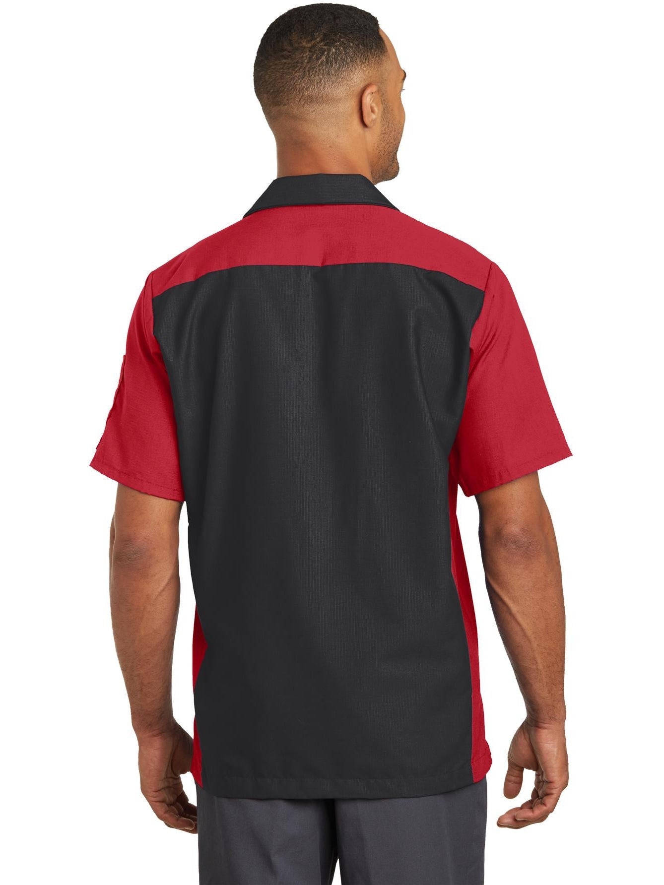 Red KapShort Sleeve Ripstop Crew Shirt